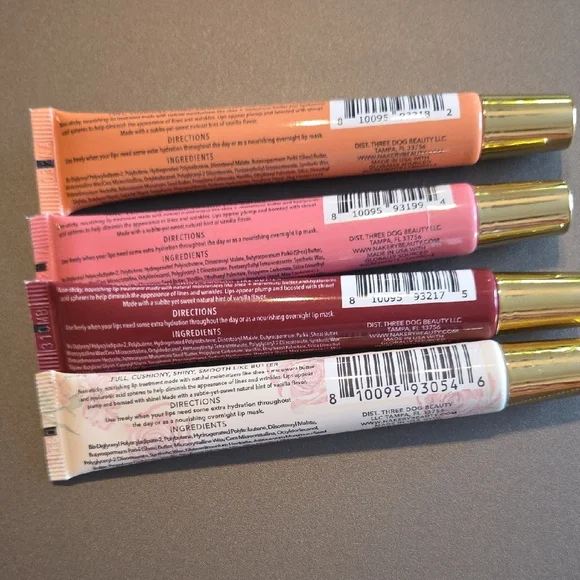 Nakery Lip Treatment Set - Birthday Suit, First Bloom, Peach Bellini - Picture 2 of 4